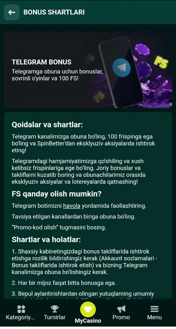 SpinBetter bepul aylanishlari — kazino slotlaridagi tekin aylanishlar